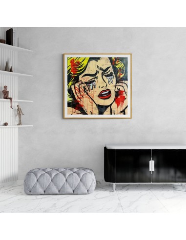 Rare Lichtenstein Street Art Girl commande en ligne