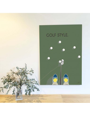 Golf style. Laminé Amélioration de cerveau avec