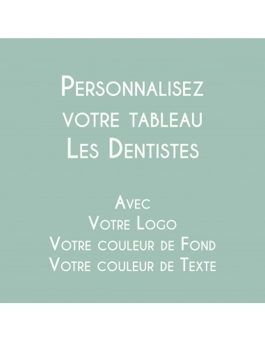 LES DENTISTES personnalisés la colonne vertébrale