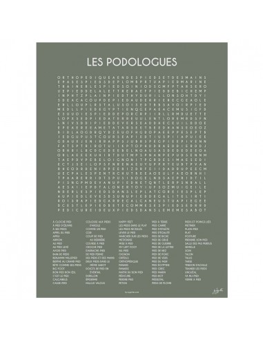 LES PODOLOGUES 60x80 cm s'inspire de l'anatomie humaine