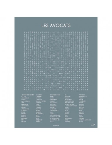 LES AVOCATS 50x70 cm des créatures d'habitude