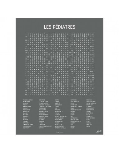 LES PEDIATRES 50x70 cm le des métaux précieux