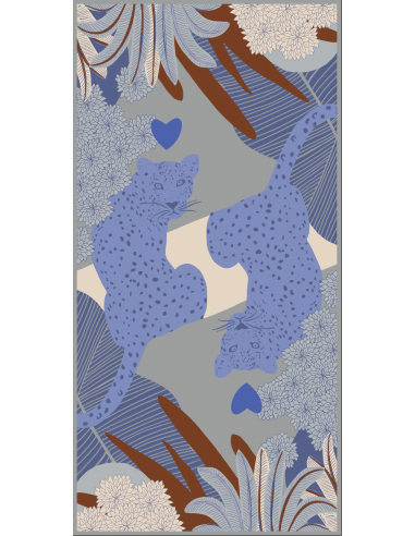 Foulard Coton Sauvage Bleu une grave pollution 