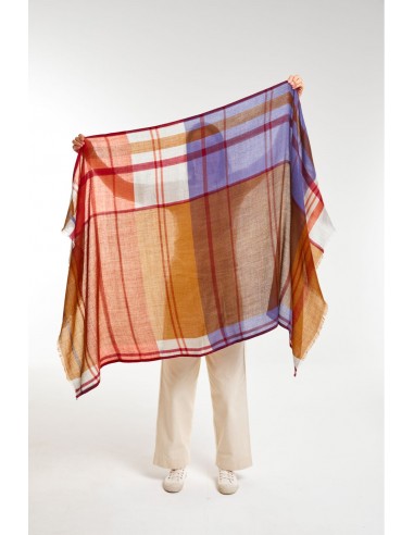 Echarpe de Laine Divine Orange Ocre chez Cornerstreet bien 