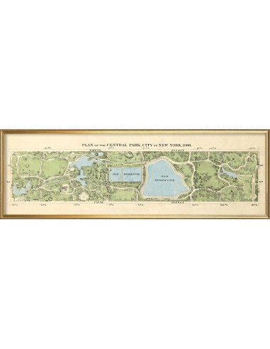 Cadre Plan of Central Park online