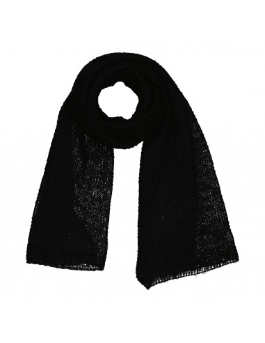 Echarpe tricot BRUME - Noir paiement sécurisé