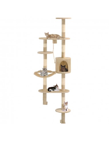 Arbre à Chat Mural Jardinna ClimbCat Tall 194 - Griffoirs Sisal vous aussi creer 