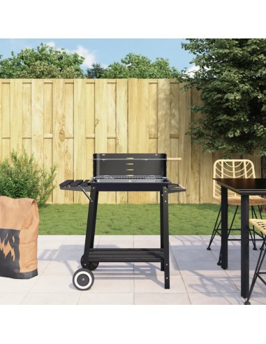 Barbecue à Charbon Portable en Acier avec Hauteur Réglable 50-70% off 