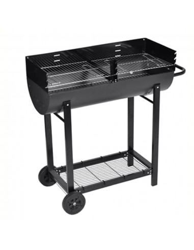 Barbecue Demi Tonneau au Charbon Portable Paris Déstockage Promo