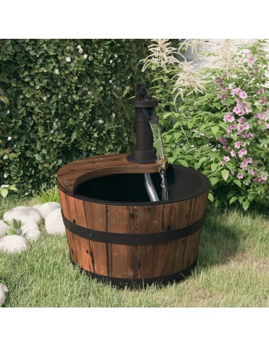 Fontaine De Jardin Décorative En Bois Avec Pompe Électrique Toutes les collections ici