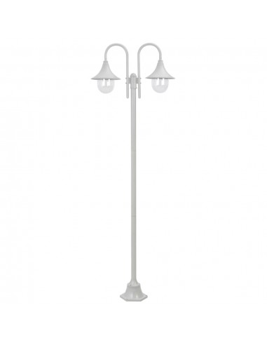 Lampadaire De Jardin 220Cm Aluminium 2 Lanternes vous aussi creer 