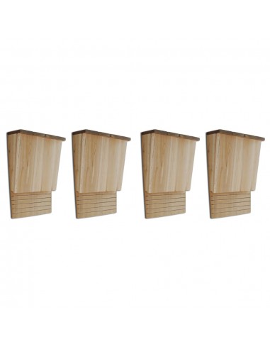 Maison Pou Chauve-Souris 4 Pcs 22 X 12 X 34 Cm Bois prix