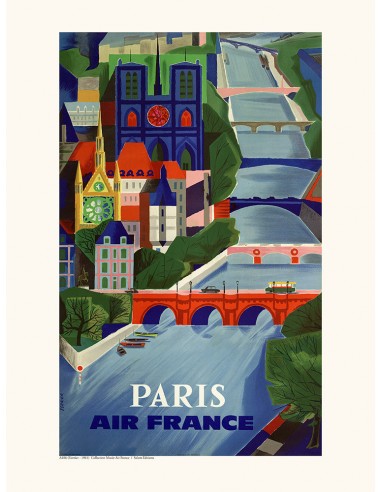 Affiche Paris - Air France en ligne