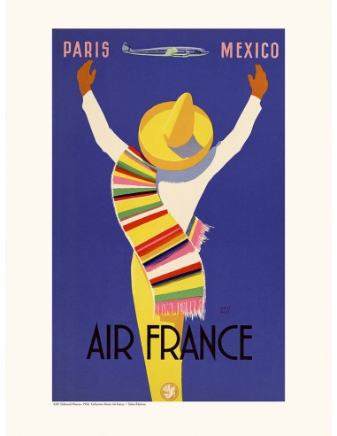 Affiche Paris Mexico - Air France de France