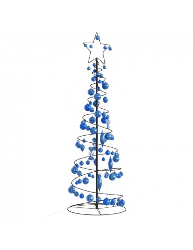 Sapin Spirale LED Lumineux Avec Boules 100 LED Bleu vente chaude votre 